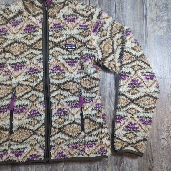 Patagonia Retro-X Women's Small Deep Pile Hoody Fleece Jacket Small Full Zip - Picture 3 of 14